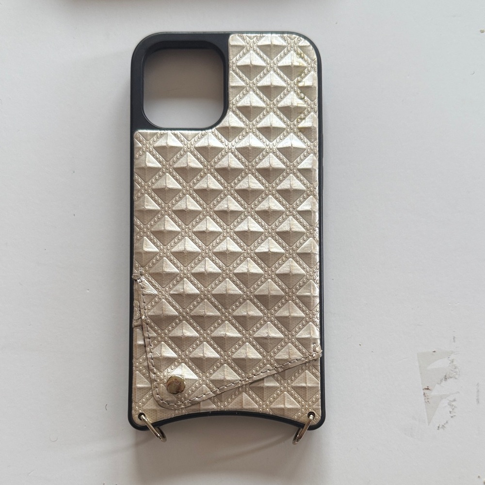 Bandolier iPhone 12 Max Ivory Geometric Phone Case